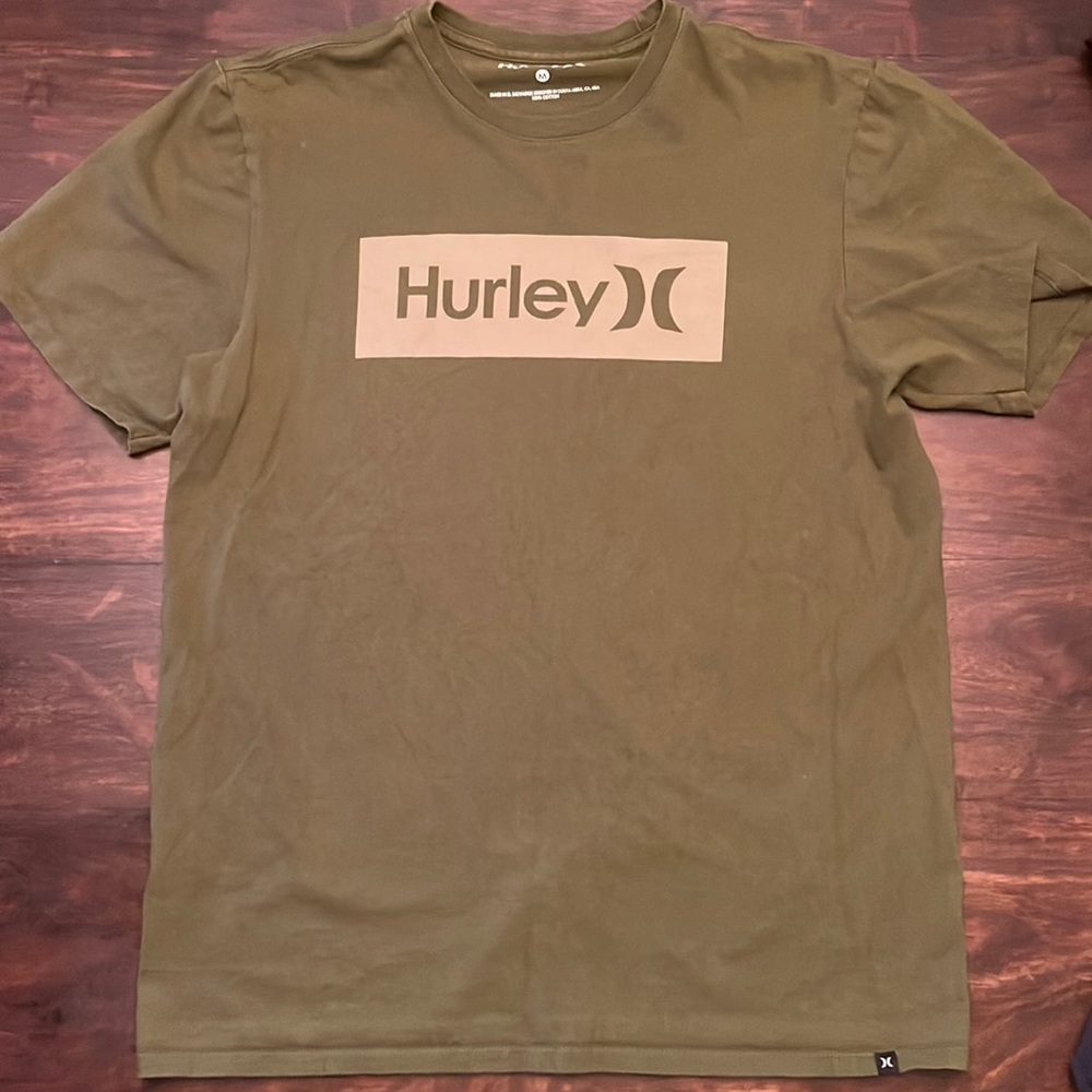 Hurley army green Men’s Tee size medium